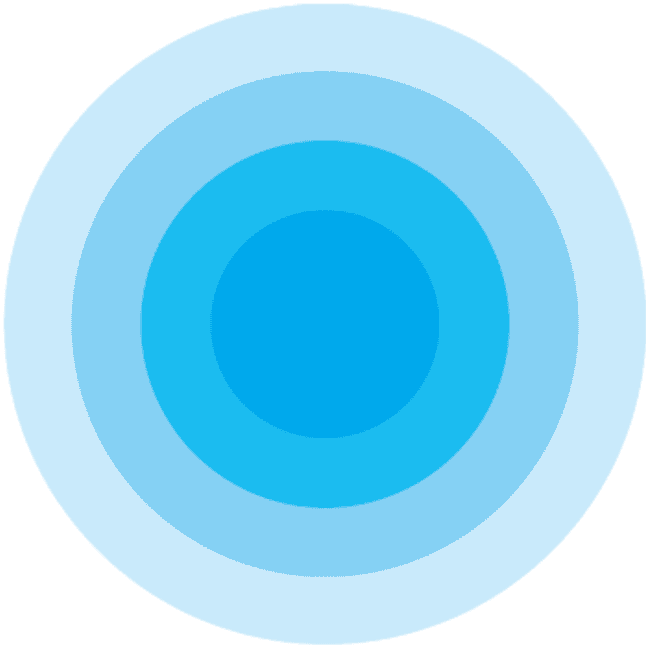 Smertefri.nu grafisk element med lyseblå cirkler.